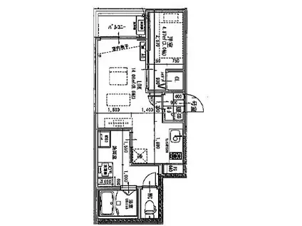 JACK HOSOKOMEI(1LDK/2階)の間取り写真