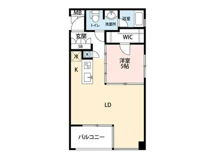 マイナビSTAYアーバンハイテラス恵比寿マイナビステイアーバンハイテ(1LDK/2階)の間取り写真