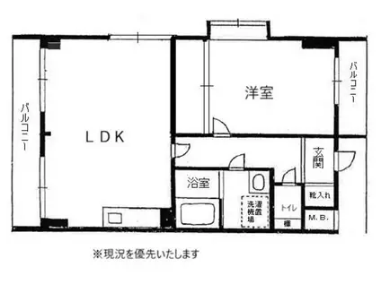 アーバンヒル(1LDK/2階)の間取り写真