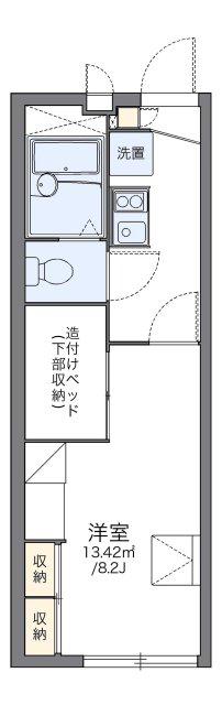 レオパレス沢野(1K/2階)の間取り写真