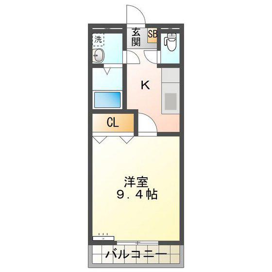 サンコーポHIROSAWA(1K/1階)の間取り写真