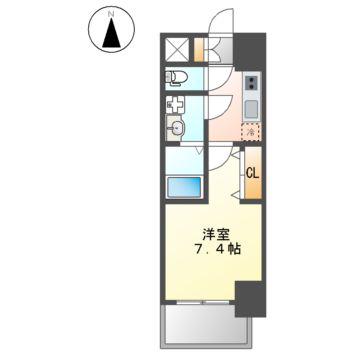 S-RESIDENCE堀田ノース(1K/11階)の間取り写真