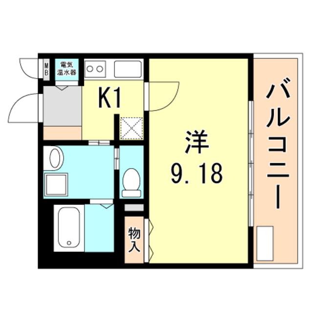 レジデンス富久寿(1K/5階)の間取り写真