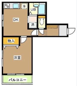 フォレスト イン コテージ(1DK/1階)の間取り写真