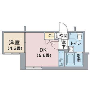 アーバン栄(1DK/8階)の間取り写真