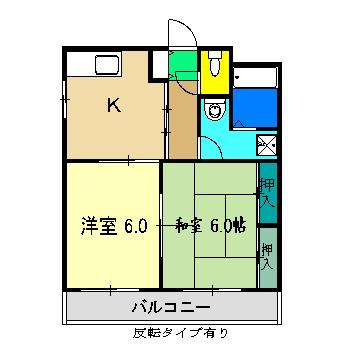 SK&N(2K/3階)の間取り写真