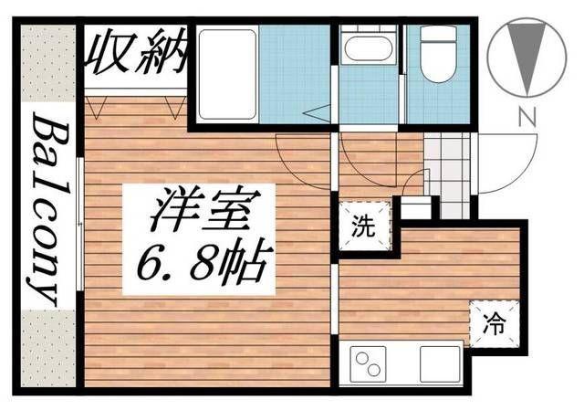HF仙台レジデンスイースト(1K/7階)の間取り写真