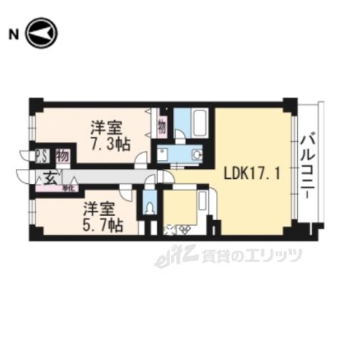 I.HOUSE02(2LDK/4階)の間取り写真