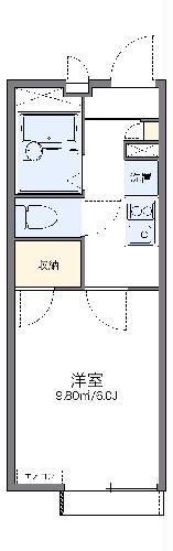 レオパレスファヴォーレ(1K/2階)の間取り写真