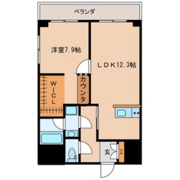 シルキーハイツ九段南2号館(1LDK/8階)の間取り写真