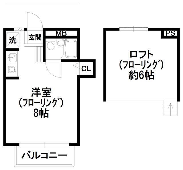 第3ビレッジ(ワンルーム/1階)の間取り写真