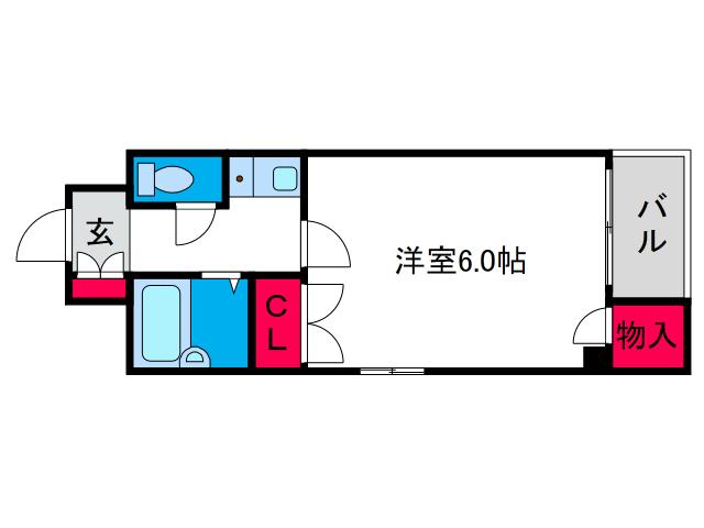 コレクション西田辺(1K/4階)の間取り写真