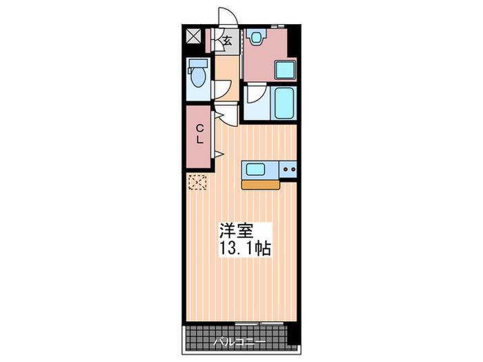 ロイヤルシャトー大須(ワンルーム/2階)の間取り写真