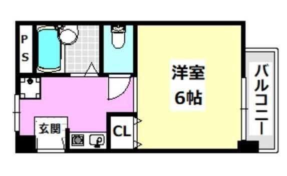 メゾンアエロスタ(1K/3階)の間取り写真