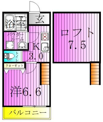 コンフォート梅田(1K/1階)の間取り写真