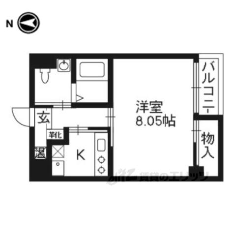 KEIZ FIVE(1K/3階)の間取り写真