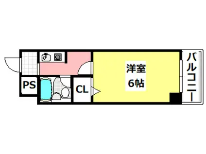 林泉第7ビル(1K/3階)の間取り写真