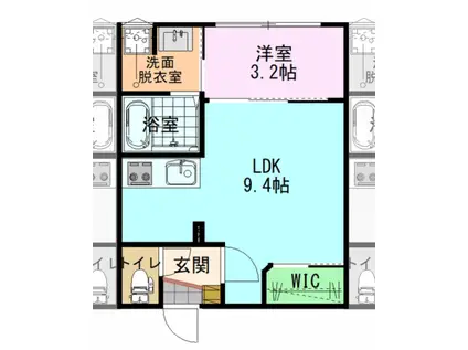インテグラルNOTTE(1LDK/2階)の間取り写真