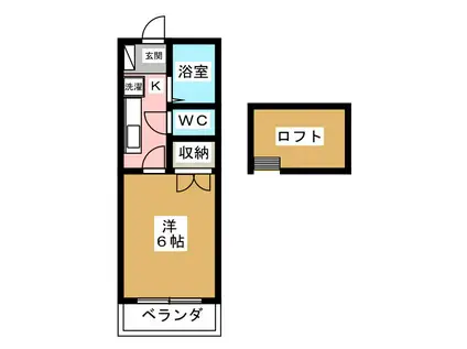 グレース アイ(1K/2階)の間取り写真