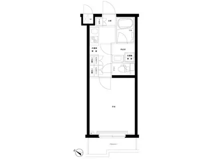 ルーブル板橋泉町弐番館(1K/3階)の間取り写真