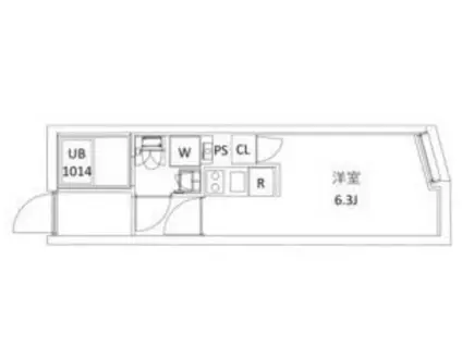 CITY WALK新江古田DUE(ワンルーム/4階)の間取り写真