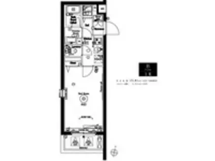 AXAS上板橋(1K/2階)の間取り写真