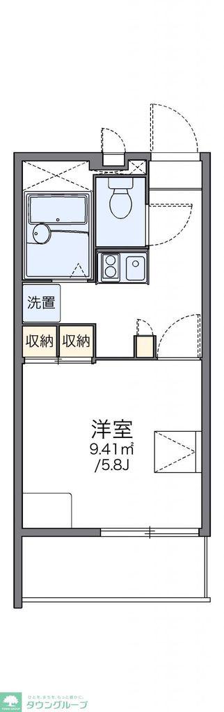 レオパレスシャンブル弐番館(1K/3階)の間取り写真