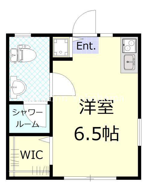 エルカミーノ横浜山手(ワンルーム/1階)の間取り写真