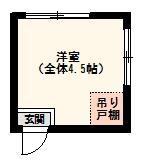 フォレスト大森町(ワンルーム/2階)の間取り写真