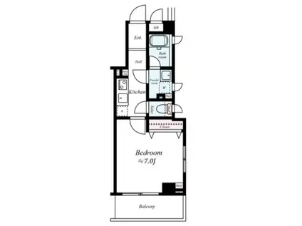 ブライズ西荻窪(1K/3階)の間取り写真