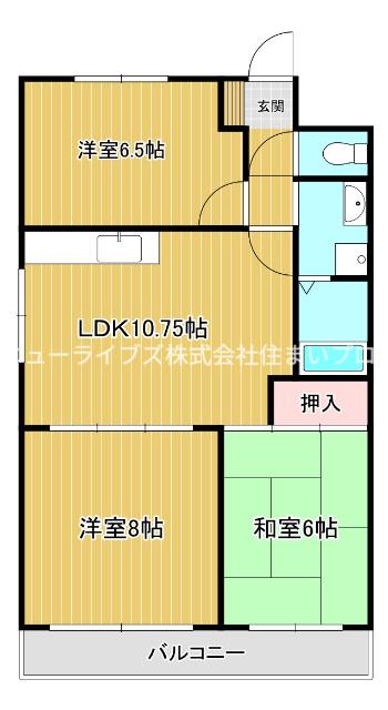 パレ下神田(3LDK/2階)の間取り写真