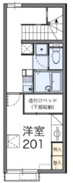 レオパレスフロラシオン III(1K/2階)の間取り写真