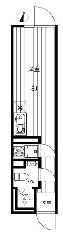 COCOFLAT阿佐ヶ谷(ワンルーム/4階)の間取り写真