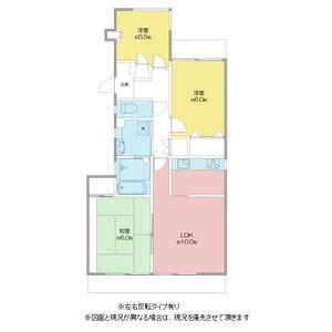 クラール・エクメーネ堀(3LDK/5階)の間取り写真