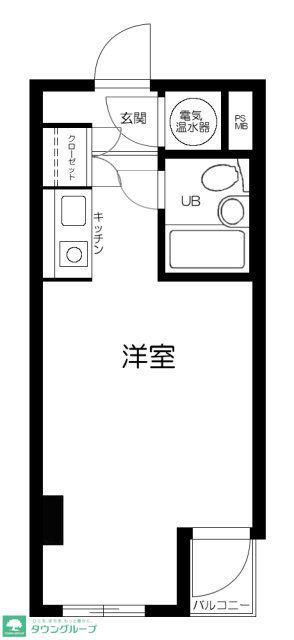 東新橋ビル(ワンルーム/4階)の間取り写真