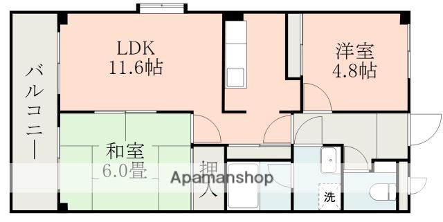 A・FプリベールI(2LDK/2階)の間取り写真