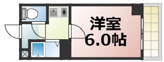 ISE伊勢玉造駅前7602(1K/7階)の間取り写真