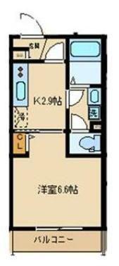 アドヴァンス(1K/1階)の間取り写真