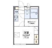 レオパレスエムワン(1K/3階)の間取り写真