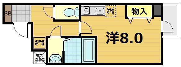 CASA FLUENTE(1K/5階)の間取り写真