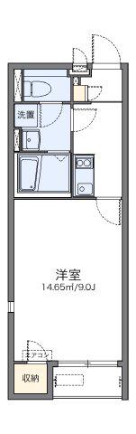 レオネクスト藤井寺(1K/2階)の間取り写真
