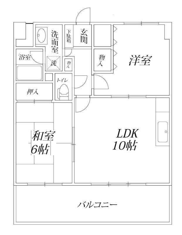 マロハウス(2LDK/2階)の間取り写真
