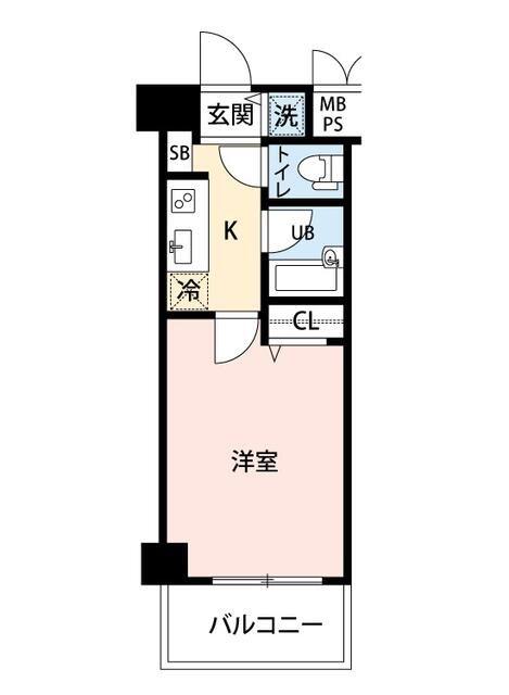マイナビSTAYミライエ小石川後楽園(1K/4階)の間取り写真