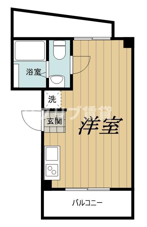 PSR矢作町(ワンルーム/1階)の間取り写真