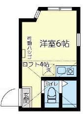 ユナイト末吉メリーランド(ワンルーム/1階)の間取り写真