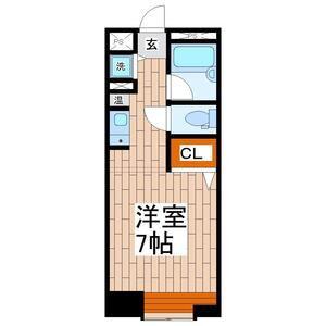 セントヒルズ仙台(ワンルーム/2階)の間取り写真