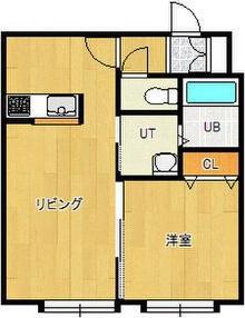 レユシール七番館(1LDK/2階)の間取り写真