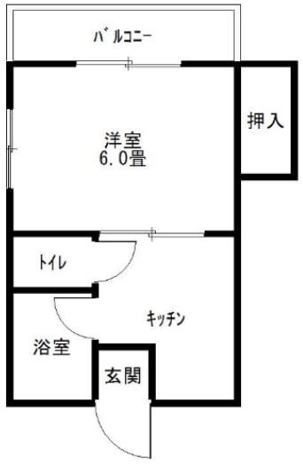 プチメゾン池田(1K/2階)の間取り写真