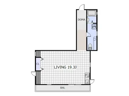 パーチェ江木南(ワンルーム/2階)の間取り写真