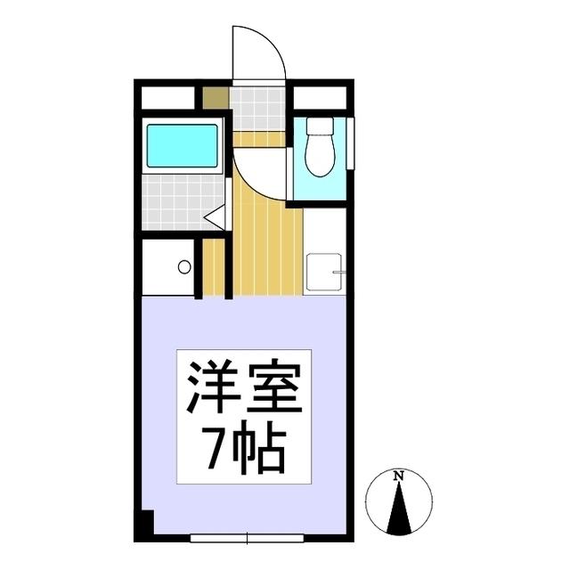 レジデンスKURASAWA(1K/2階)の間取り写真